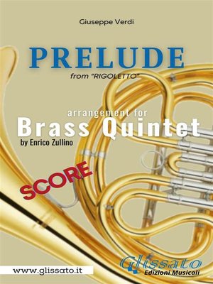cover image of Prelude (Rigoletto)--Brass Quintet--score
